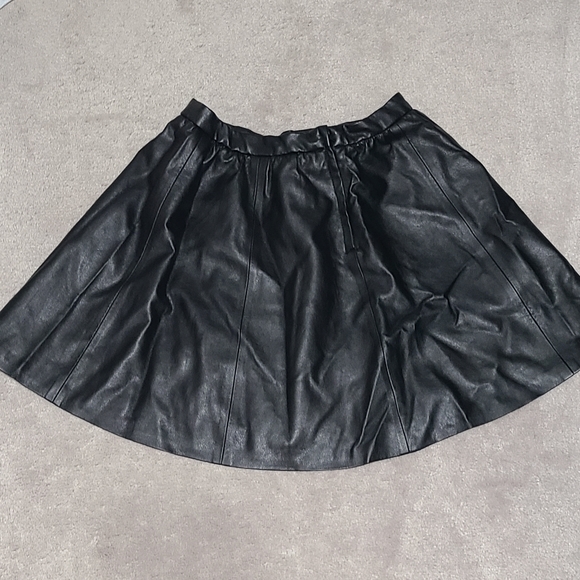 Faux Leather Skirt - Picture 1 of 2